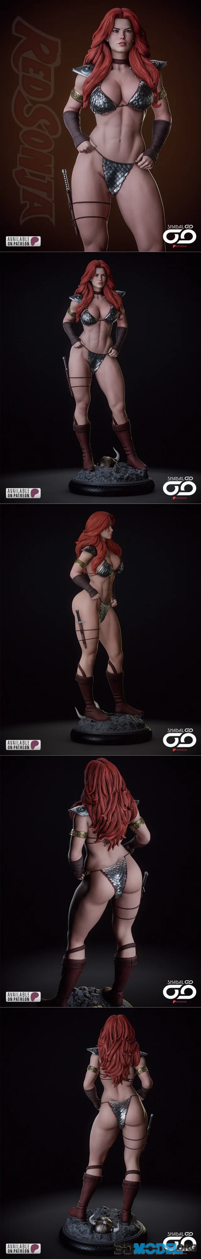 Red Sonja By Shadaloo Studios – Printable
