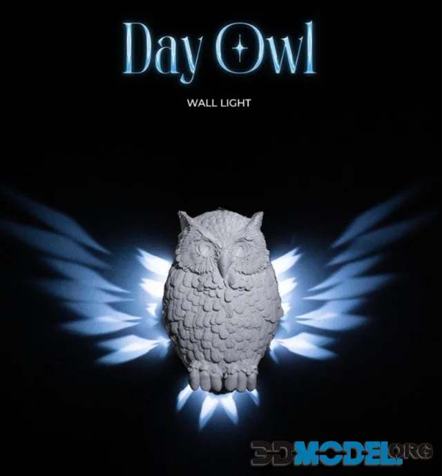Day Owl Wall Light – Printable