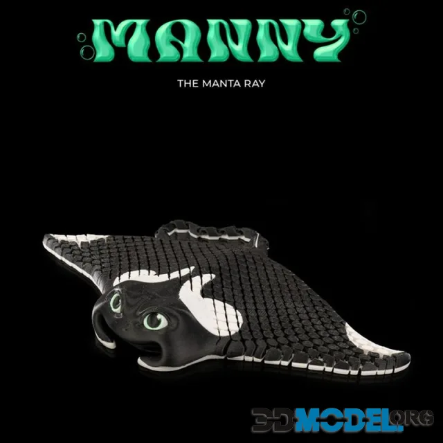 Manny the Manta Ray – Printable