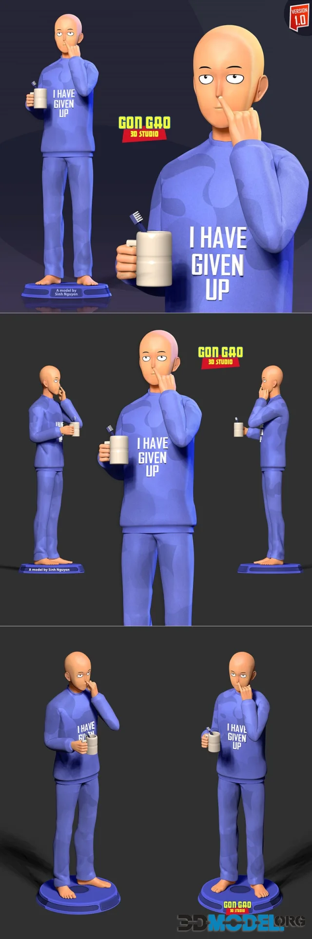 Saitama Before Bedtime – Printable