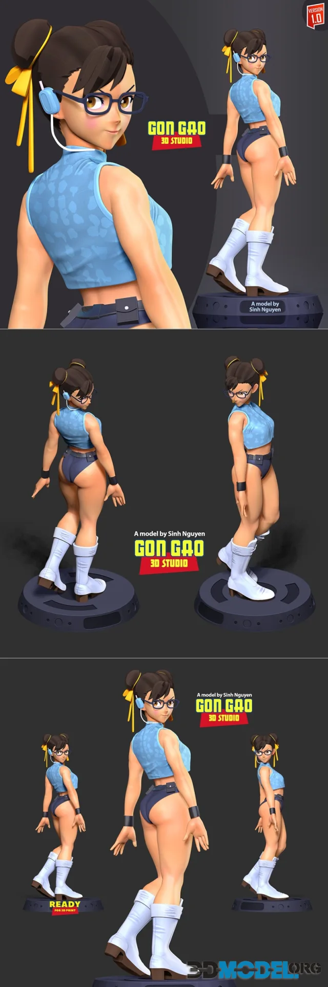 Chun Li Looked Back – Printable