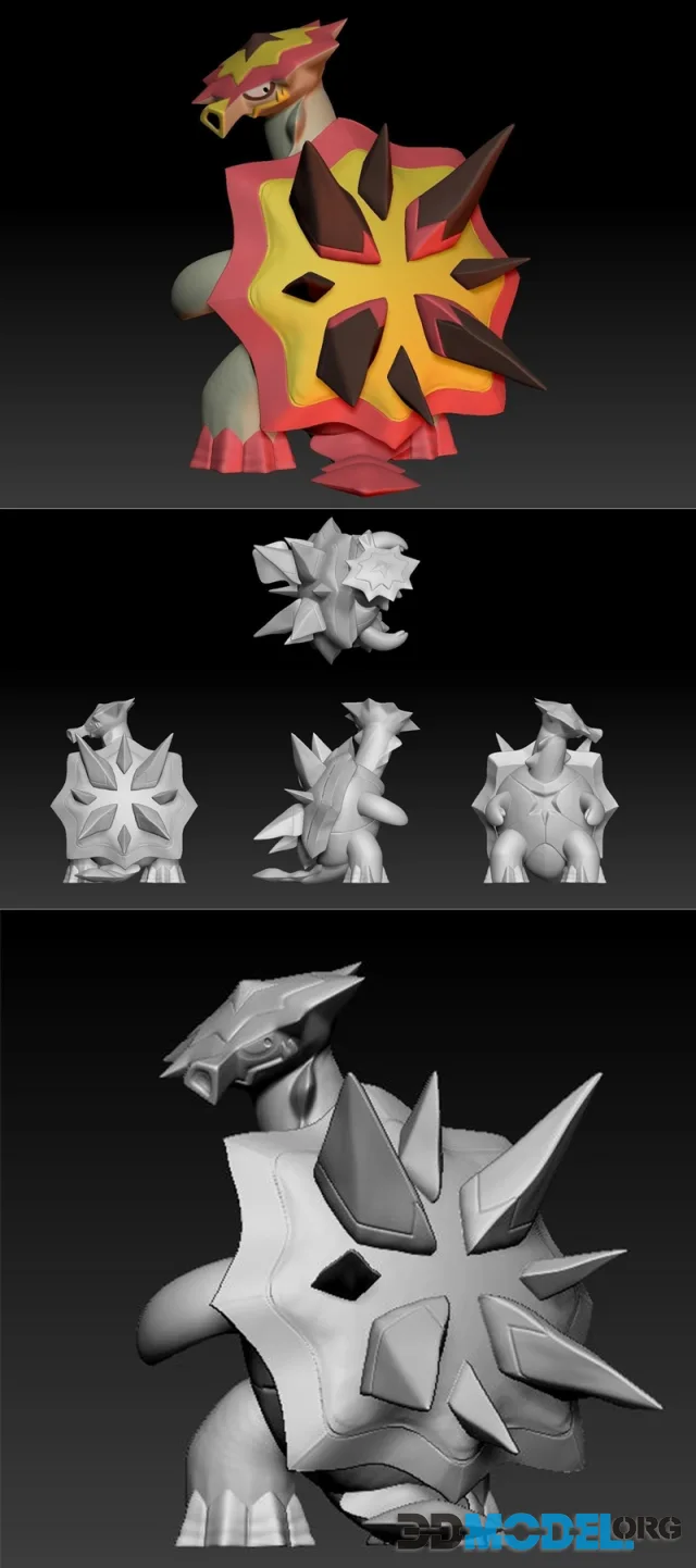 Pokemon Turtonator – Printable