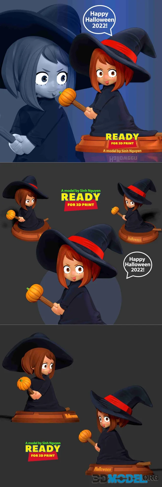 Witch Chibi – Printable