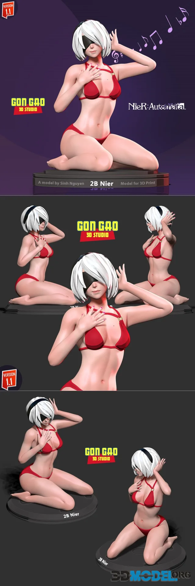 Nier 2B Listen To Breath Of Life – Printable