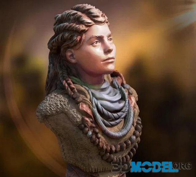 Aloy from Horizon Zero Dawn Bust