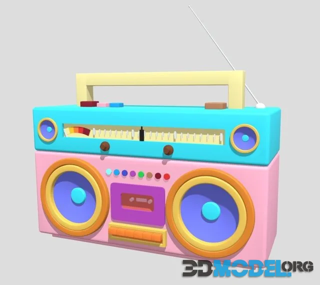 Cartoon Boombox (PBR)