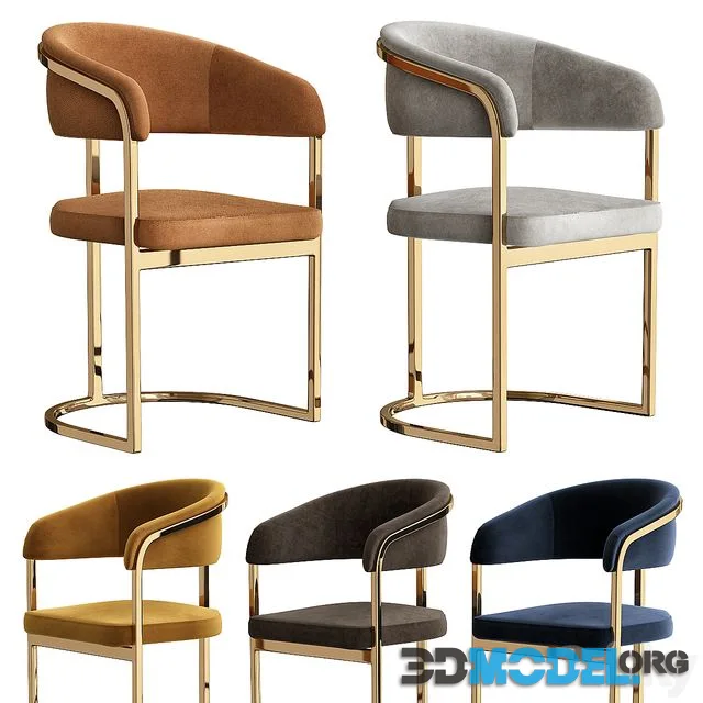 Chair Modern gold