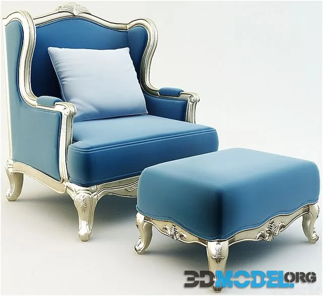 Chair with Ottoman
