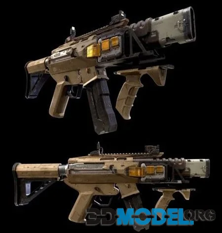 Cyberpunk SMG