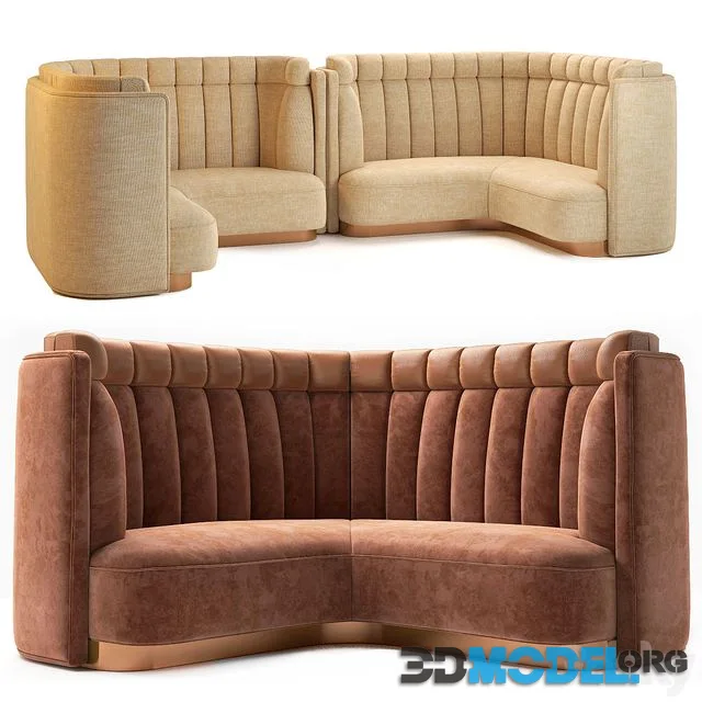 D4 restaurant sofa