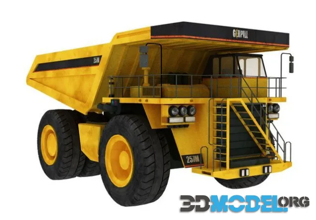 Dump truck Low-poly (PBR)