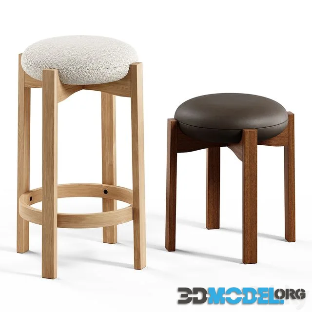 Fredericia – Pioneer Stool by Maria Bruun