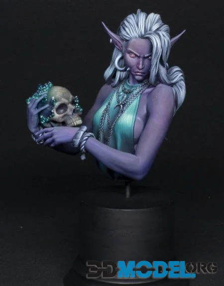 Laedria the Necromancer Bust