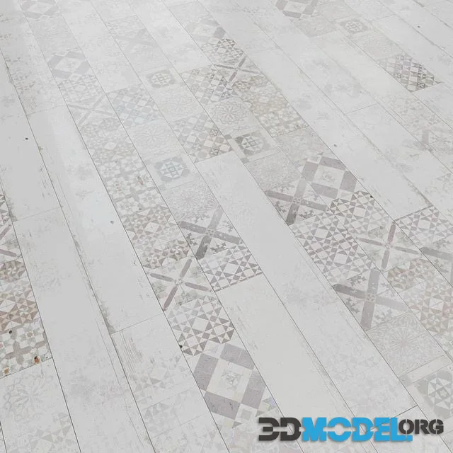 Laminate for vintage tiles ter Hurne T13 Georgetown tiles 1902