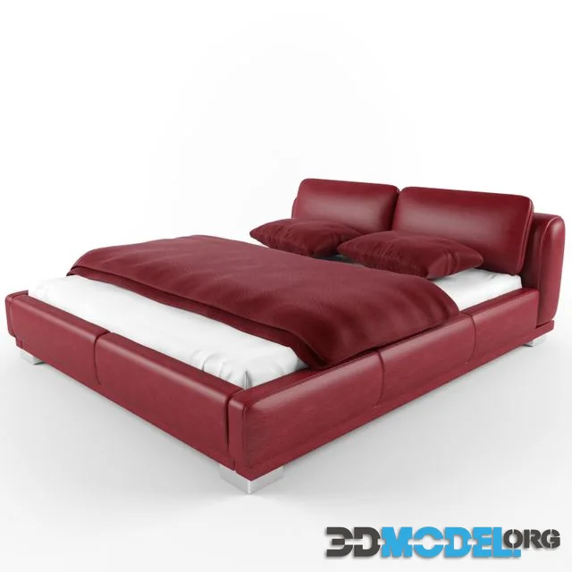 Red Leather Bed
