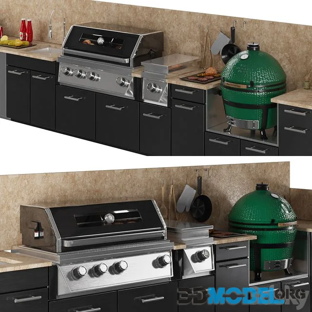 TREX outdoor kitchen