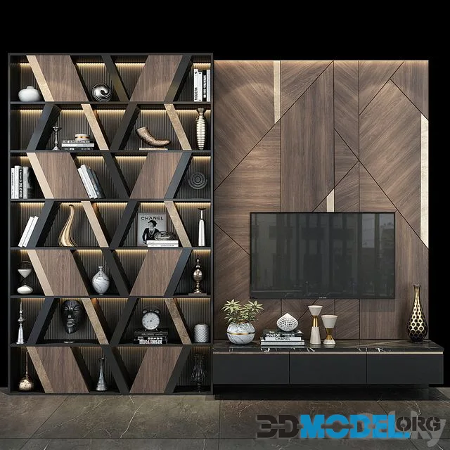 TV wall set 265