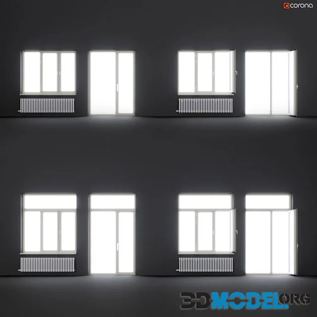Wood-aluminum windows