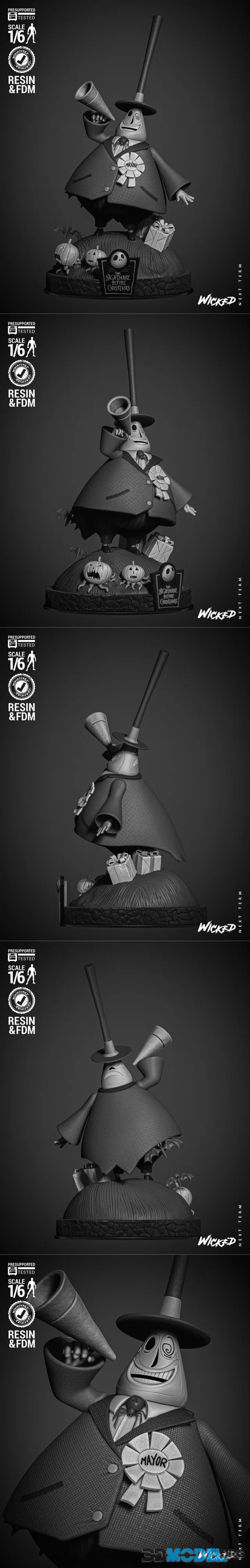 WICKED - Mayor Sculpture – Printable