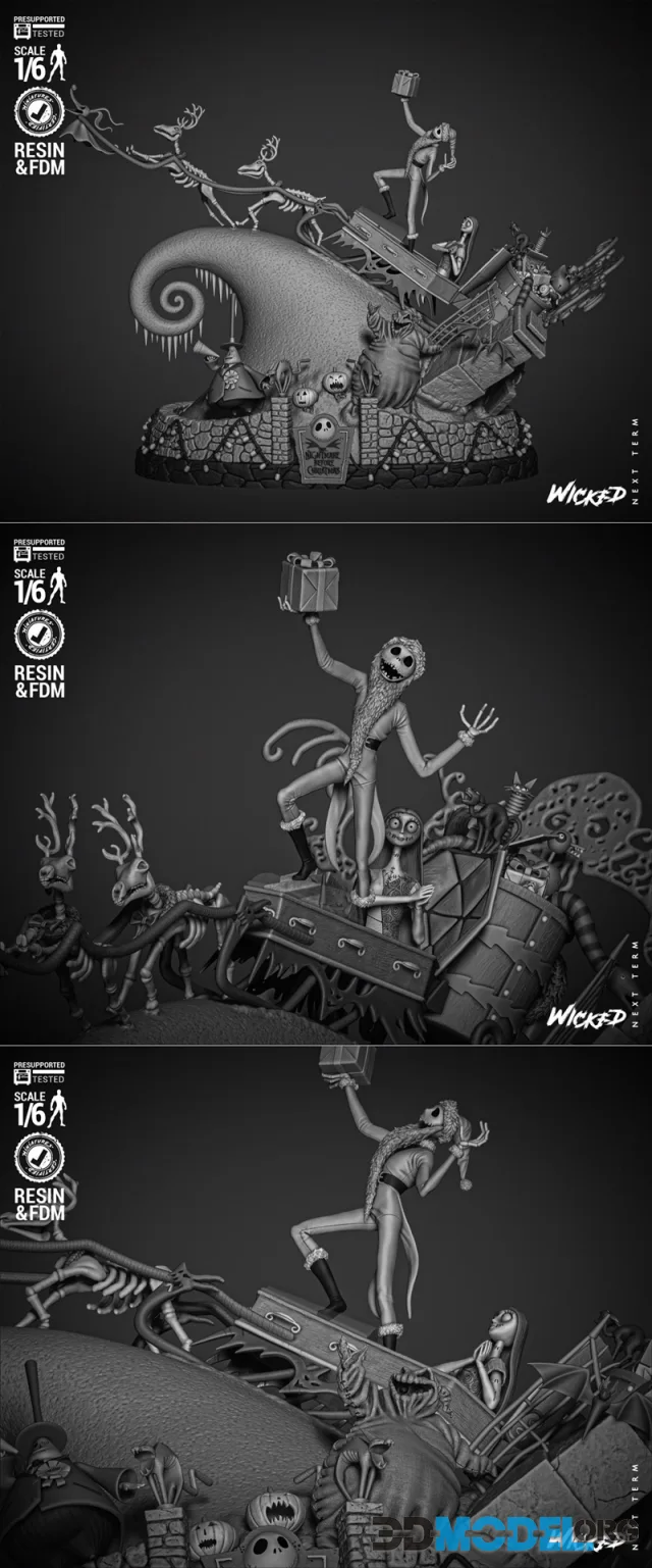 WICKED - Nightmare Before Christmas Diorama – Printable