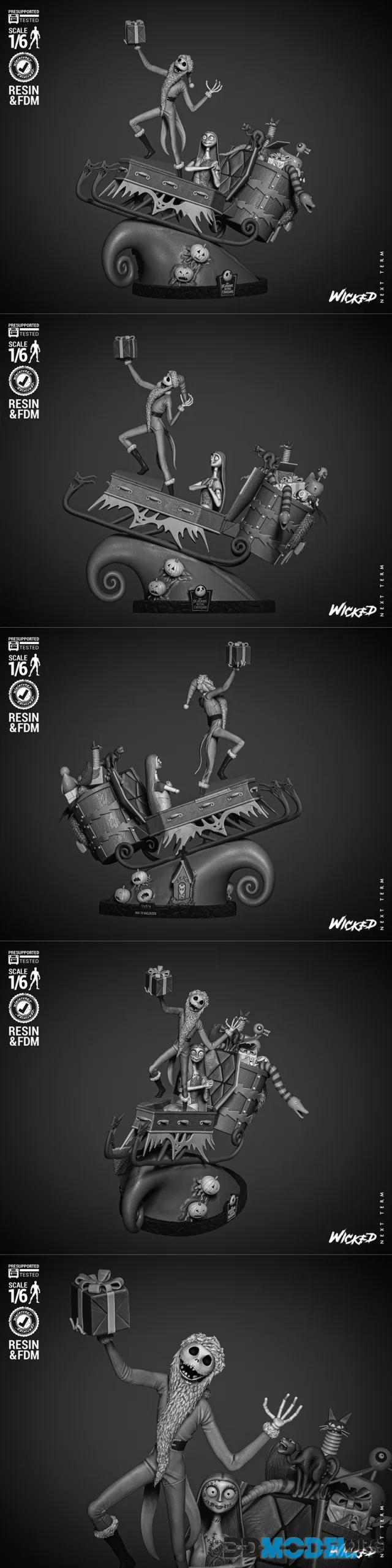WICKED - Jack and Sally Diorama – Printable
