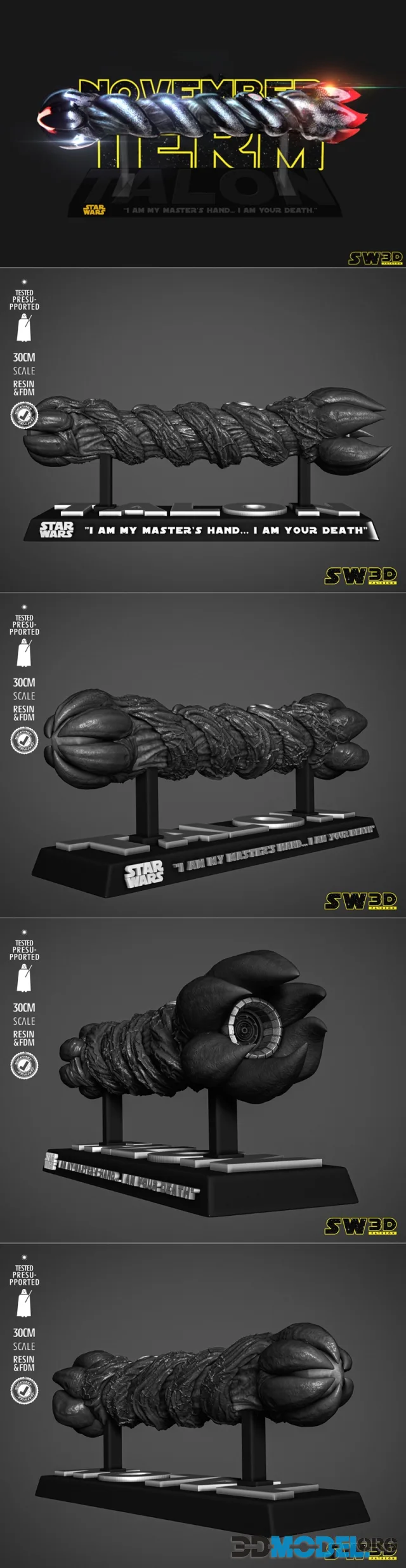 SW3D - Darth Talon Lightsaber – Printable