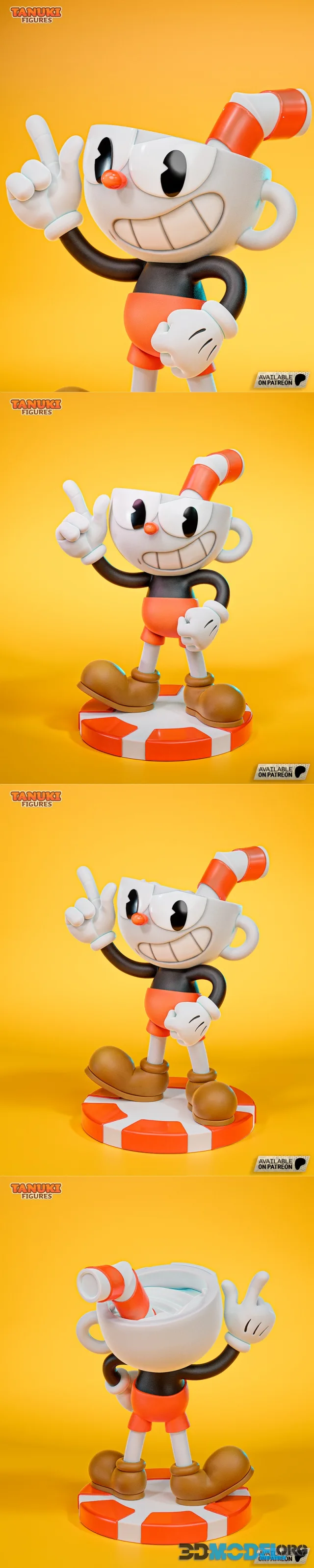 Tanuki Figures - Cuphead – Printable