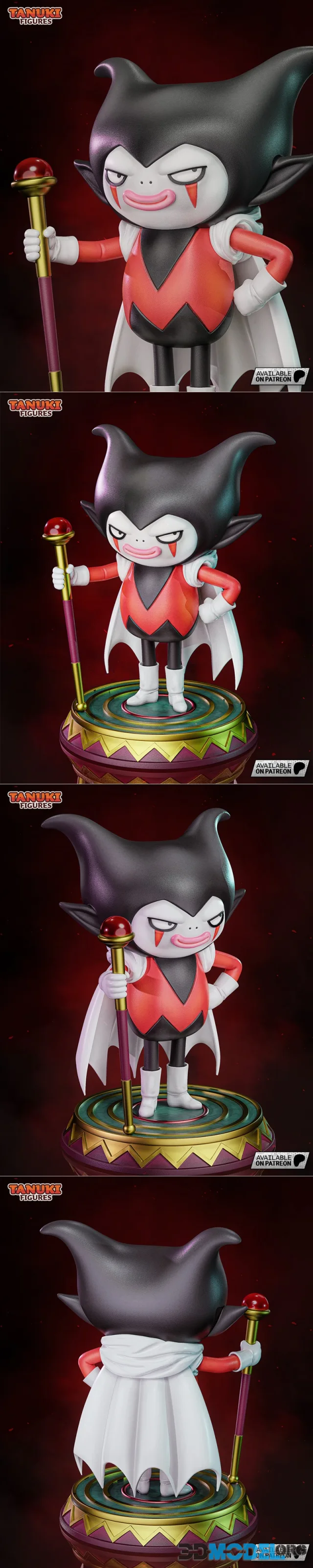 Tanuki Figures - King Gomah Chibi – Printable