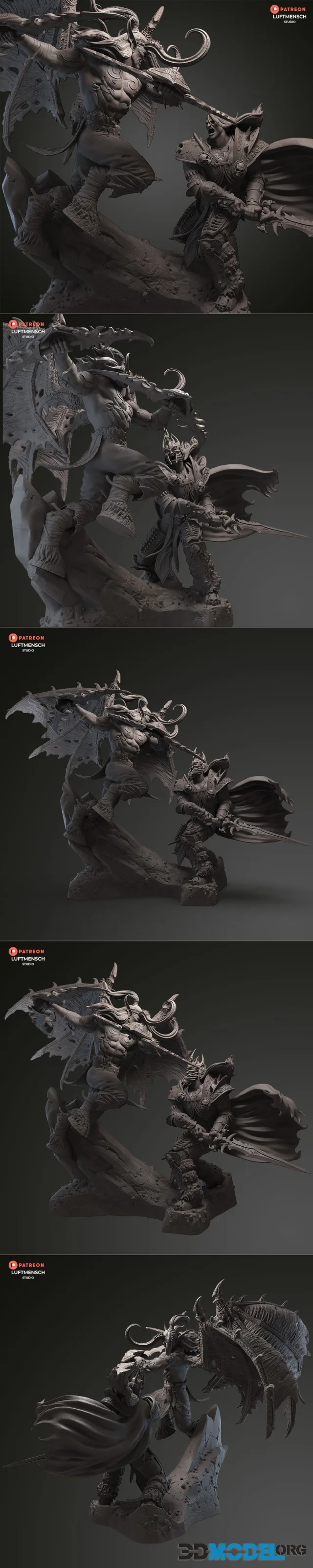 LuftMensch Studio - Illidan vs Arthas – Printable