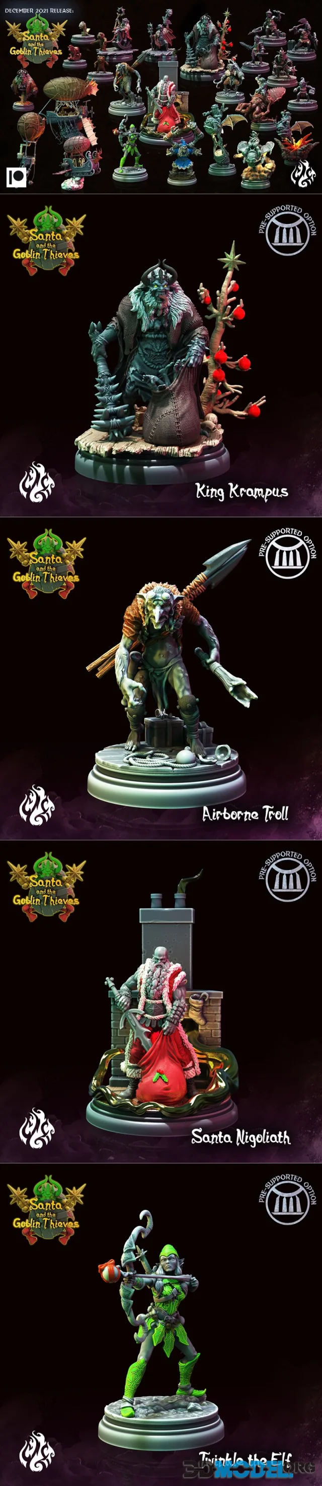 Crippled God Foundry - Santa And The Goblin Thieves – Printable