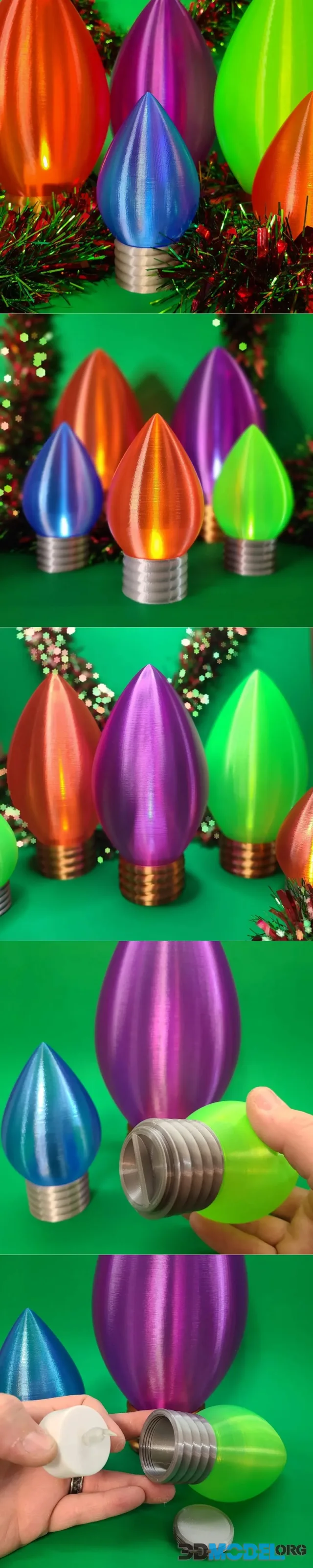 XMAS light LED candles – Printable
