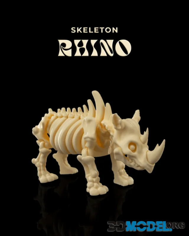 Skeleton Rhino – Printable