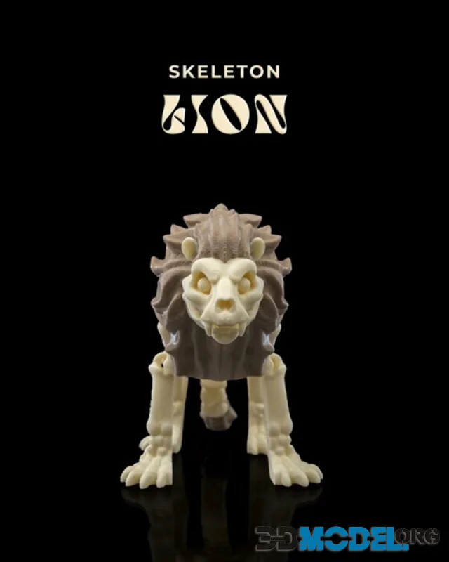 Skeleton Lion – Printable