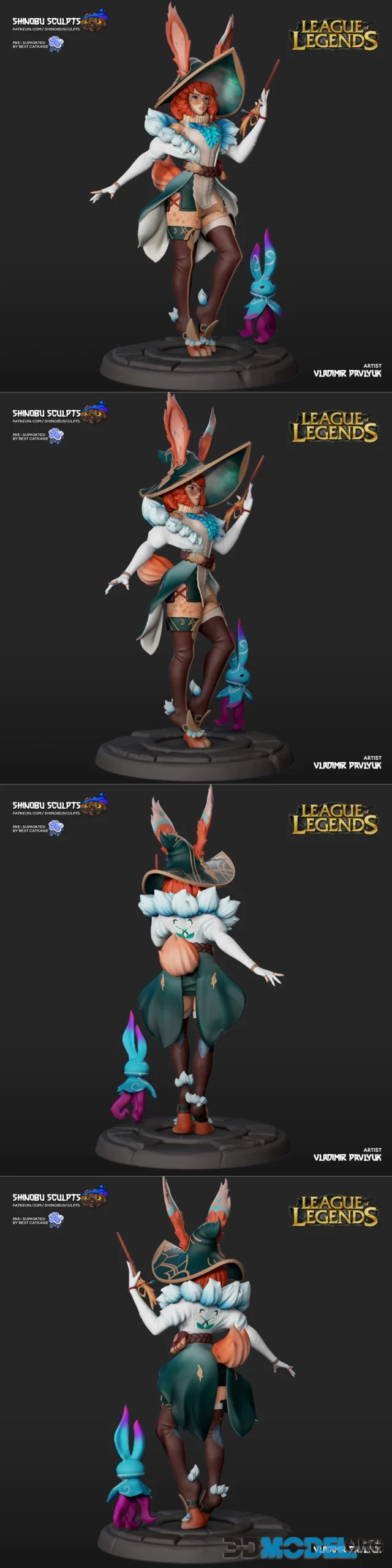 Aurora - League Of Legends - Shinobu Sculpt – Printable
