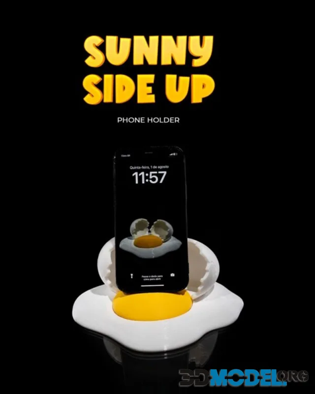 Sunny Side Up Phone Holder – Printable