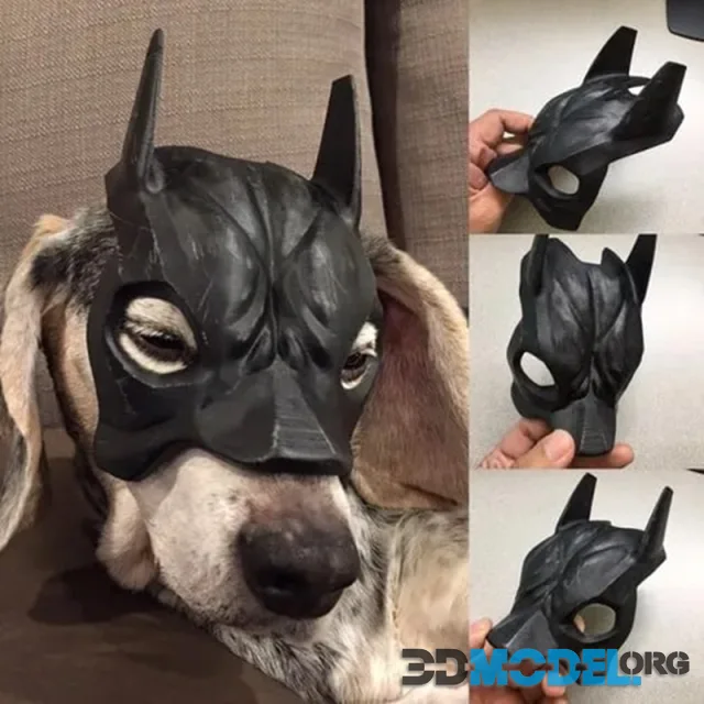 Batman Mask - Dog – Printable