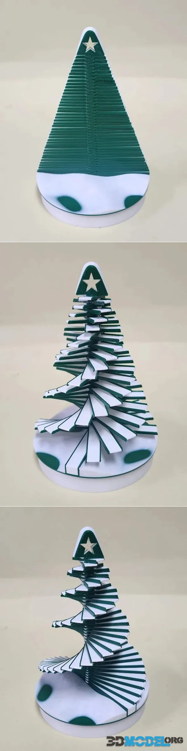 Christmas Tree Spiral - Geared – Printable