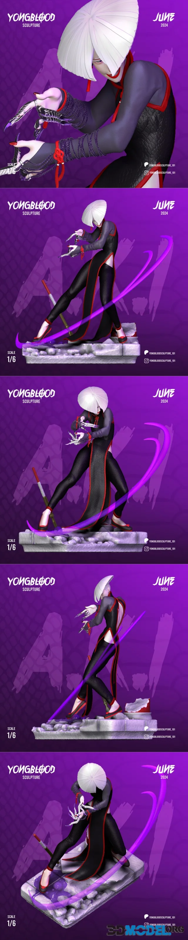 Yongblood Sculpture - AKI SF6 – Printable