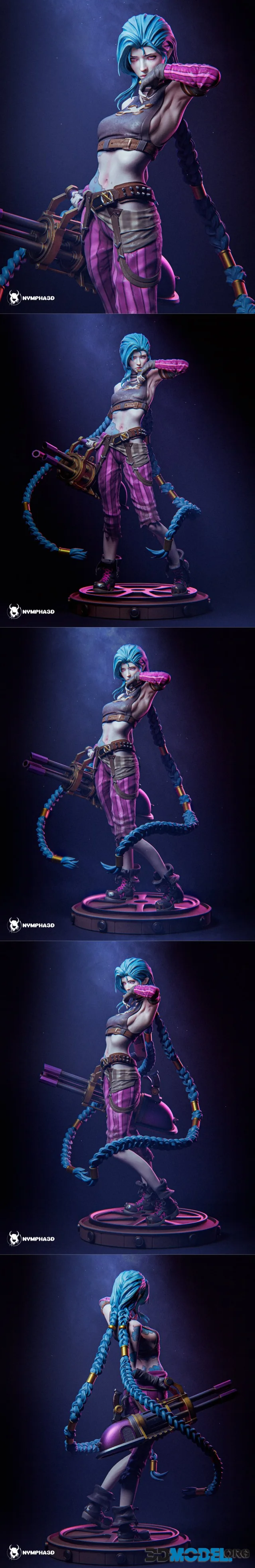 Nympha3D - League of Legends - Jinx – Printable