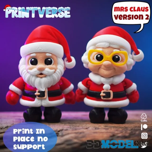 Mr. Claus and Mrs. Claus – Printable