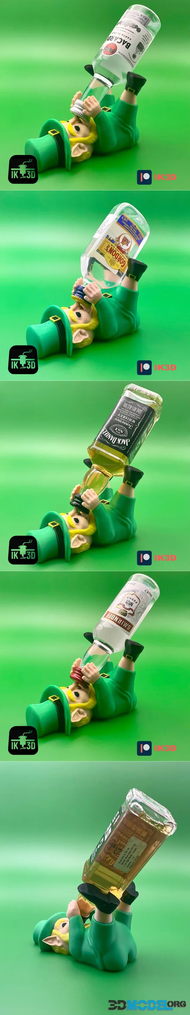 Leprechaun Mini-bar Bottle Holder – Printable
