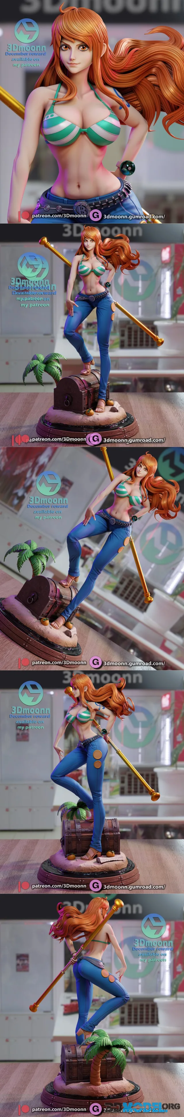 3DMoonn - Nami - One Piece – Printable