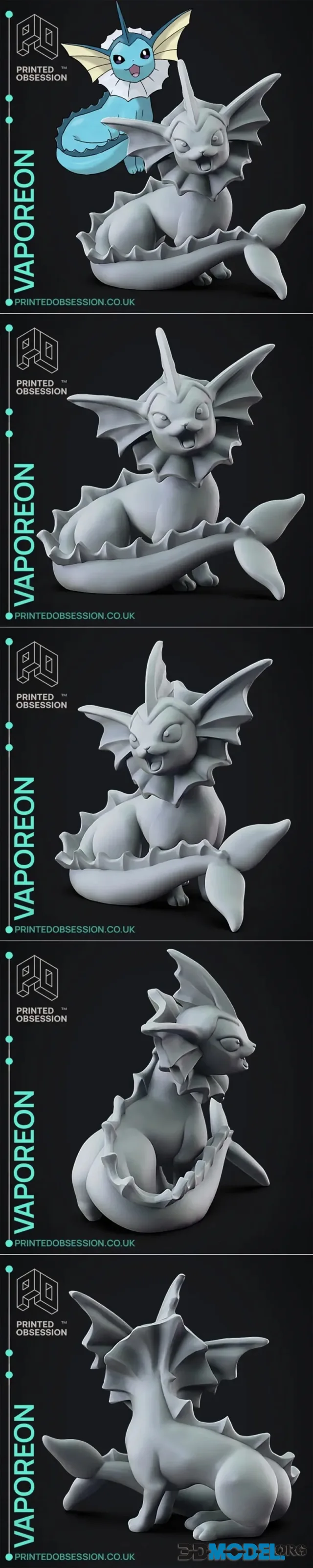 Vaporeon - Pokemon - Fan Art – Printable