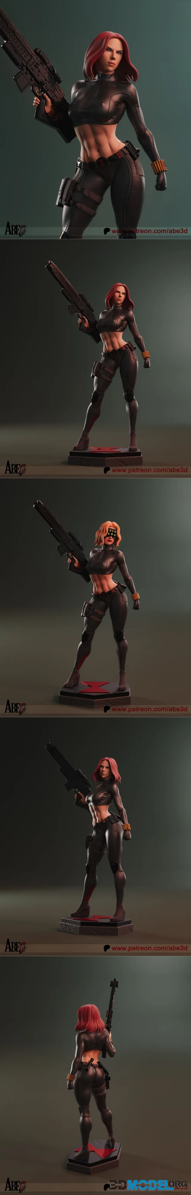 Abe3D - Black Widow (New Version) – Printable