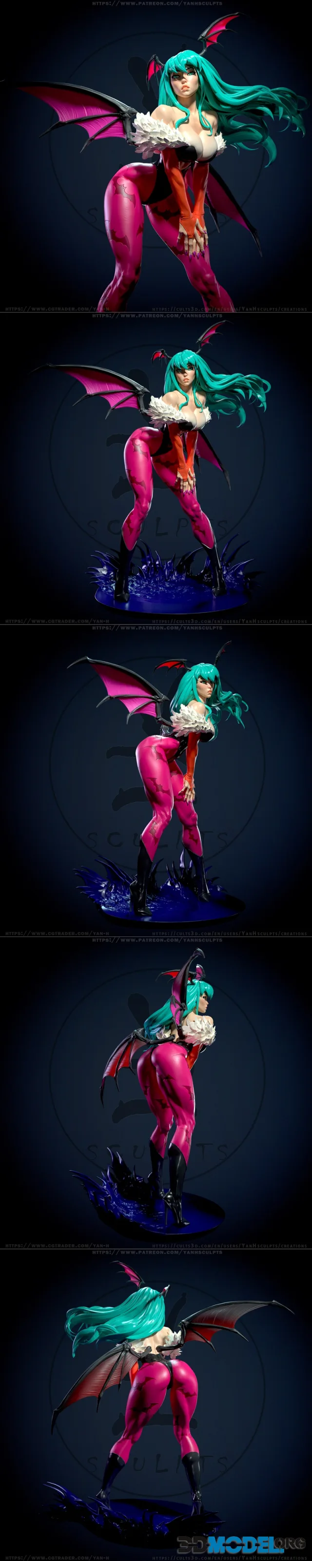 Yan-H - Darkstalkers - Morrigan – Printable