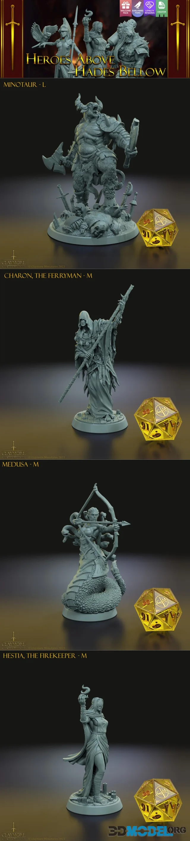 Claymore Miniatures - Hades Below and Welcome Pack – Printable