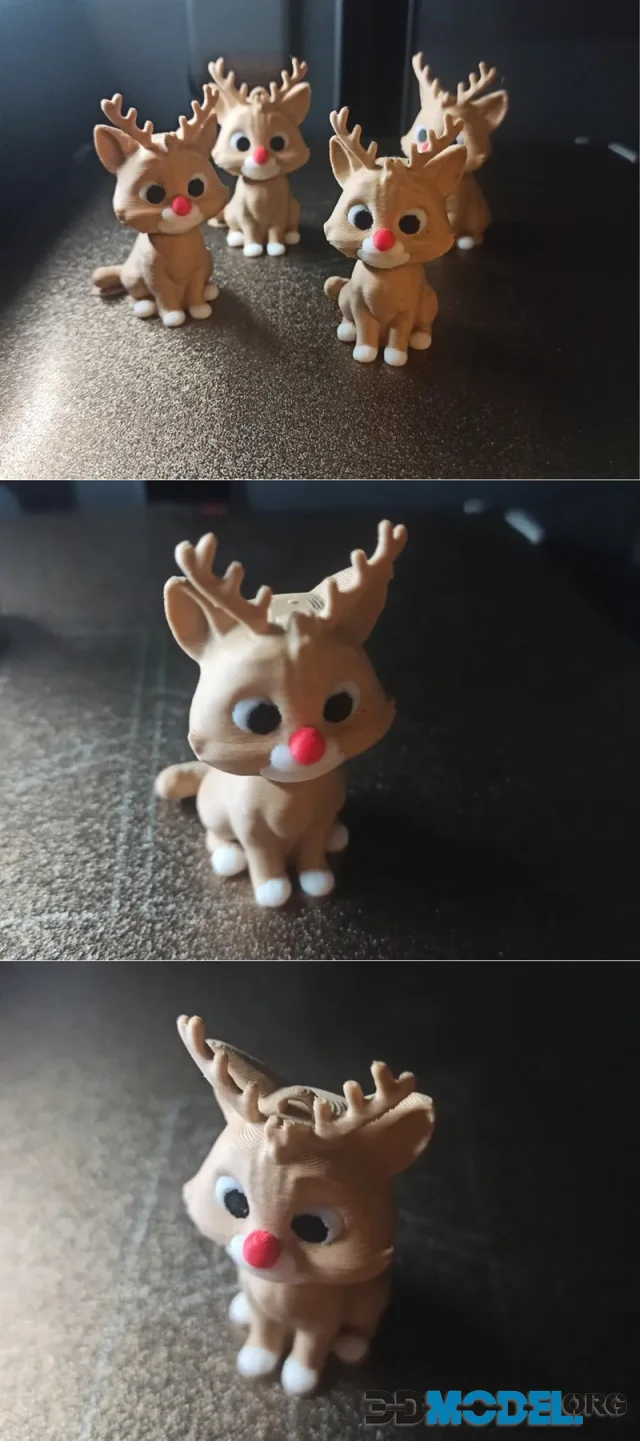 Red - Nosed Cat Rudolph – Printable