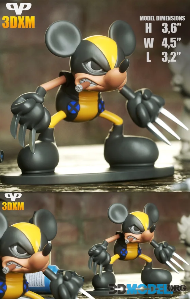 Wolverine Mickey Chibi – Printable