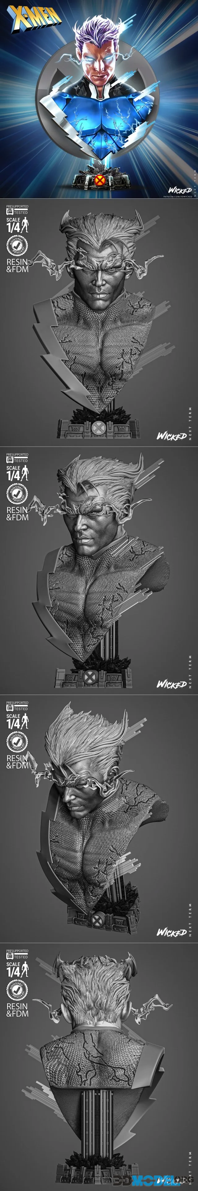 Wicked - Quick Silver Bust Portrait – Printable