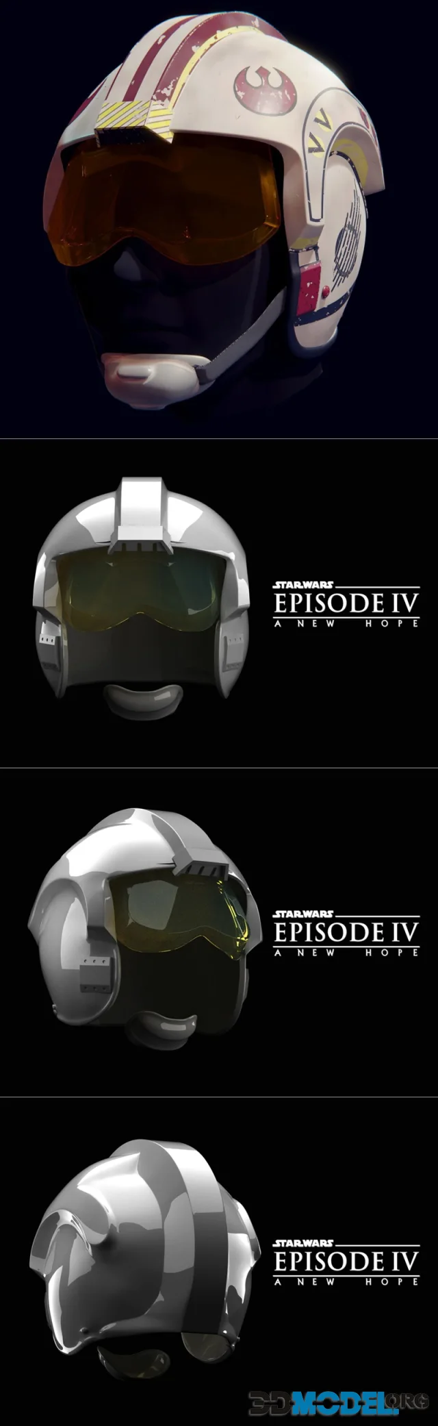 X-Wing Helmet – Printable